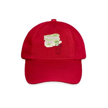 Matcha Club Illustration - Baseball Cap - classic red - Front