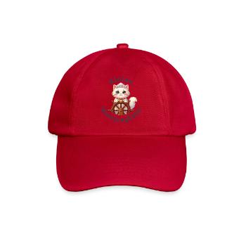Kleine Meerjungkatze - Baby Katze - Baseballkappe - klassisch Rot - Vorne