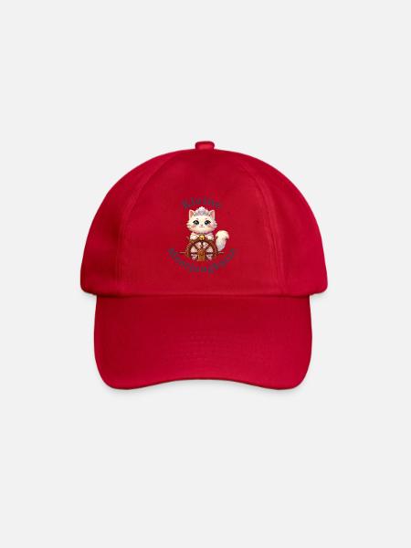 Kleine Meerjungkatze - Baby Katze - Baseballkappe - klassisch Rot