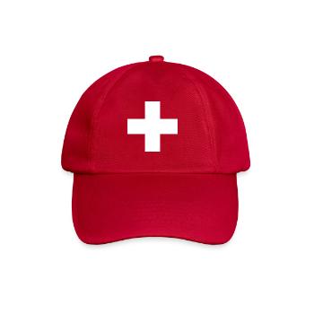 Schweiz Flagge Heimat Urlaub Geschenk - Baseballkappe - klassisch Rot - Vorne
