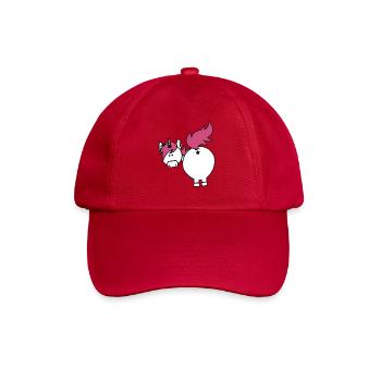 einhorn hintern - Baseballkappe - klassisch Rot - Vorne