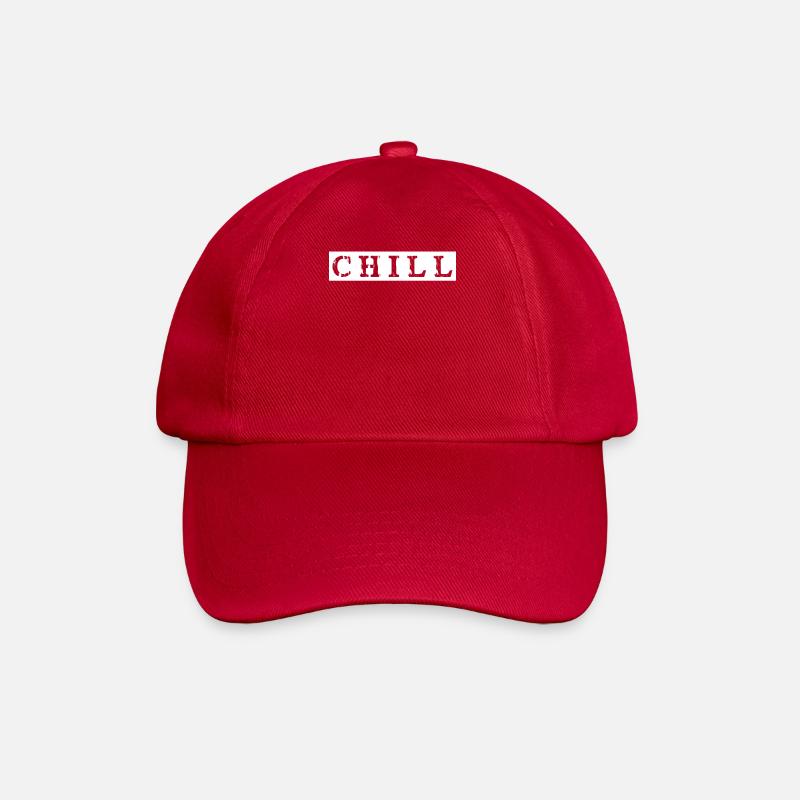 chill chillen chill out - Baseballkappe - klassisch Rot