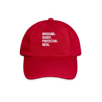Mens Cute Funny Fathers Day - Baseballkappe - klassisch Rot - Vorne