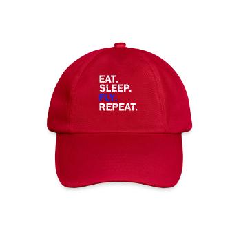 Eat Sleep Fly Répéter - Casquette classique - rouge classique - Devant