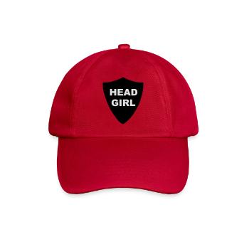 Head Girl Badge - Baseball Cap - classic red - Front