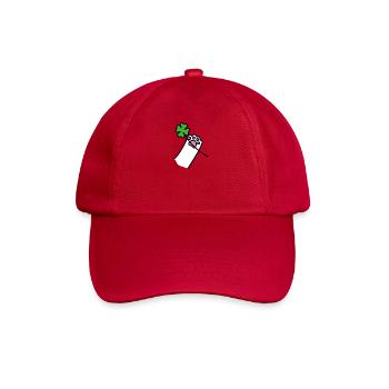 four-leaf clover petal cat paws gift - Baseball Cap - classic red - Front