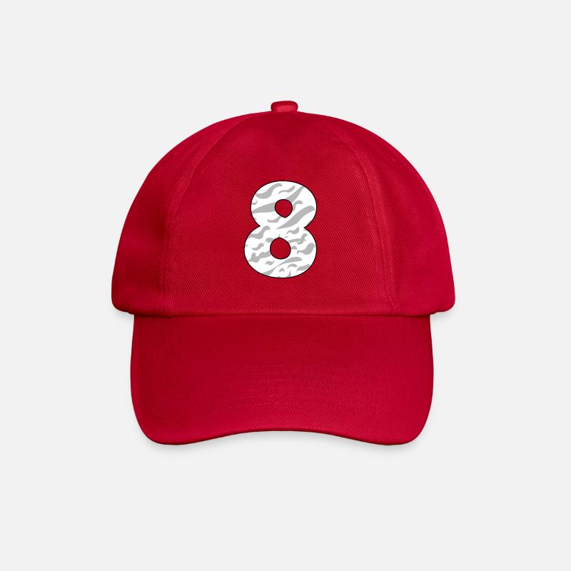 8 - Baseballkappe - klassisch Rot