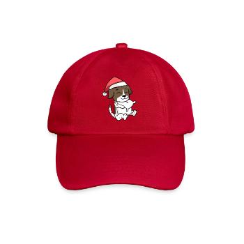 Allemand Chien à poil court Noël Sommeil Fatigué - Casquette classique - rouge classique - Devant