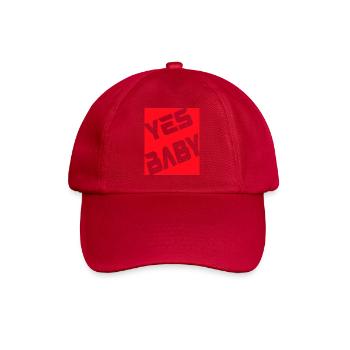 Yes Baby - Baseballkappe - klassisch Rot - Vorne