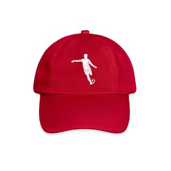 Fußball - Baseballkappe - klassisch Rot - Vorne