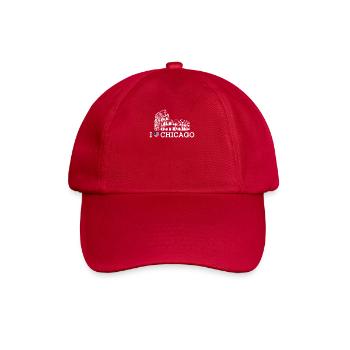 J’aime Chicago Colosseum Coeur Drapeau Pun America - Casquette classique - rouge classique - Devant