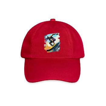 Surfer Surfen Surfbrett Surfing - Baseballkappe - klassisch Rot - Vorne
