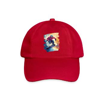 Snowboarder powder snow - Baseball Cap - classic red - Front