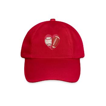 Conception de baseball et de football - Casquette classique - rouge classique - Devant