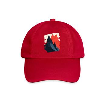 Mountains Climbing Climbers Hiking - Baseball Cap - classic red - Front