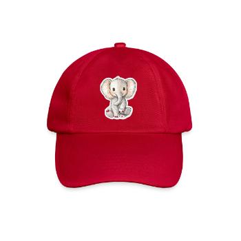 Cute elephant – gift idea for animal lovers - Baseball Cap - classic red - Front
