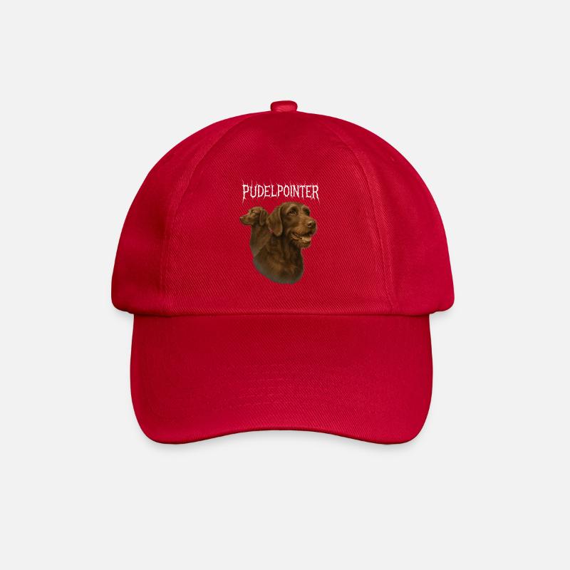 Poodle Pointer - Baseball Cap - classic red