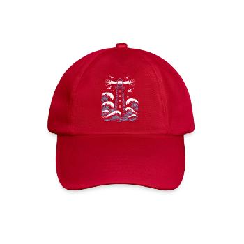 Leuchtturm - Baseballkappe - klassisch Rot - Vorne