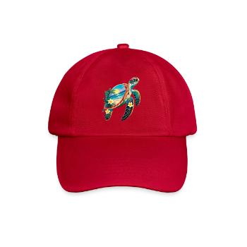 Schildkröte Wellen Surf Turtle Surfer Schildkröten - Baseballkappe - klassisch Rot - Vorne