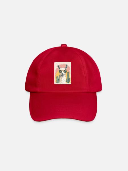 Lama - Baseballkappe - klassisch Rot