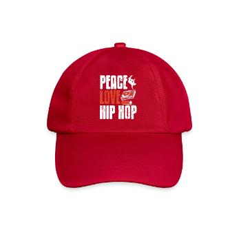 Peace Unity Beat Movement Graffiti DJ Bboy Flow - Baseballkappe - klassisch Rot - Vorne