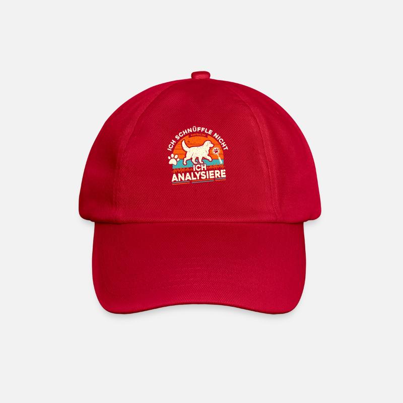 Ich schnüffle nicht - ich analysiere - Baseballkappe - klassisch Rot
