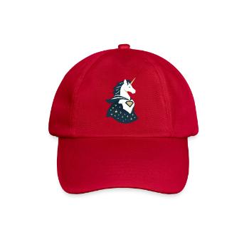Unicorn with cape, magic in the heart - Baseball Cap - classic red - Front