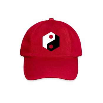 Hex-Ausschnitt Yin Yang - Baseballkappe - klassisch Rot - Vorne
