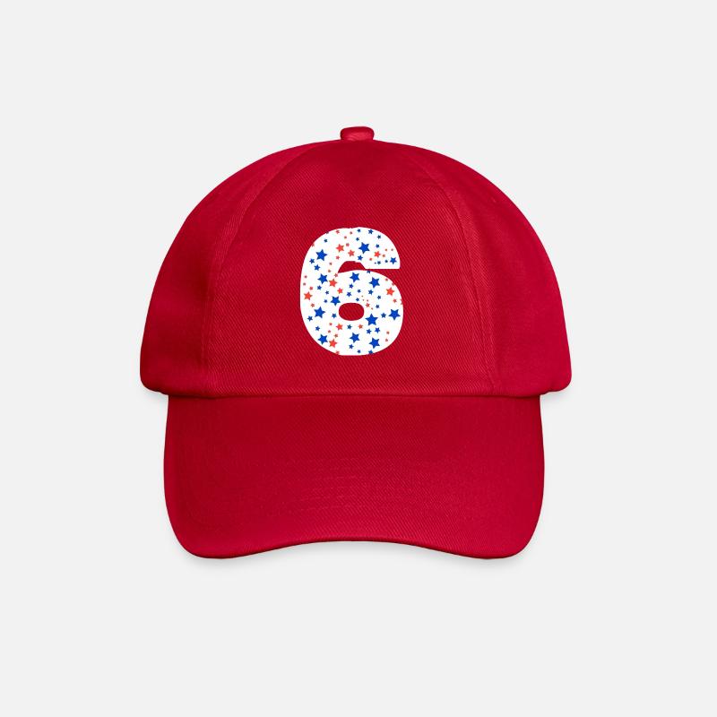 Numéro 6 - Casquette classique - rouge classique