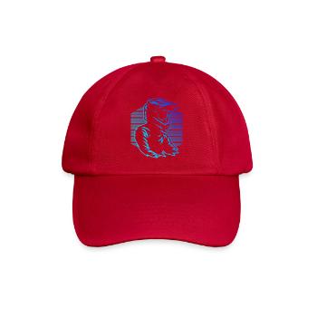 Characterful motocross design - Baseball Cap - classic red - Front