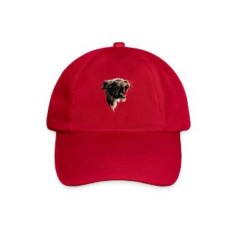 Säbelzahntiger Smilodon Raubkatze Säbelzahn Tiger - Baseballkappe - klassisch Rot - Vorne