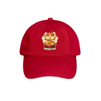 Hamster Ramen Time Kawaii Noodles - Baseball Cap - classic red - Front