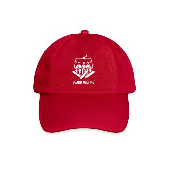 Vorstandssitzung Snowboard Sessellift Retro - Baseballkappe - klassisch Rot - Vorne