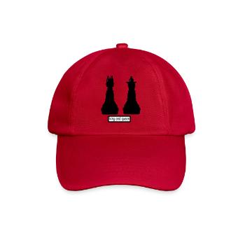 king_and_queen - Baseballkappe - klassisch Rot - Vorne