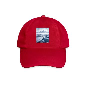 But Why Penguin Meme Existential Sad Humor Mood - Baseball Cap - classic red - Front
