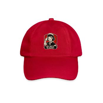 Sag Hallo zu Glory Retro Girl - Baseballkappe - klassisch Rot - Vorne