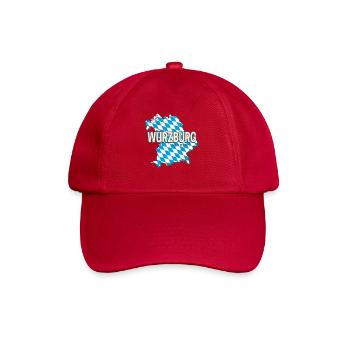 Carte murale rétro de la ville de Wurtzbourg, Bavière, Allemagne - Casquette classique - rouge classique - Devant