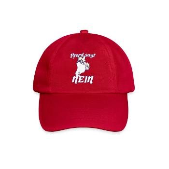 Norweger sagt Nein Lustiges freches Pferde  - Baseballkappe - klassisch Rot - Vorne