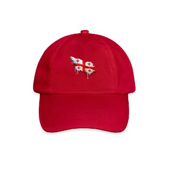 Georgische Flagge bunte Farbe - Baseballkappe - klassisch Rot - Vorne