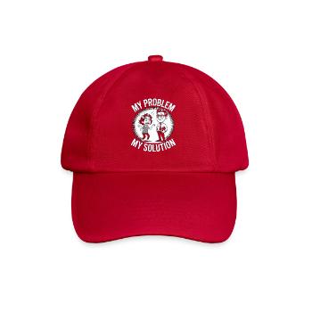 Professeur de lycée Mon problème Mon père Pictogramme - Casquette classique - rouge classique - Devant