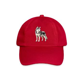Husky Portrait - Baseball Cap - classic red - Front