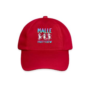 Malle Party Crew - Baseball Cap - classic red - Front
