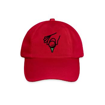 Golfball Abschlag Tee Golfsport Golfclub Golfer - Baseballkappe - klassisch Rot - Vorne