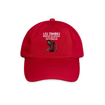 Les Zombies Bouffent Du Cerveau Ne Vous Inquiet... - Casquette classique - rouge classique - Devant