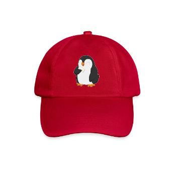 Pinguin Brief - Baseballkappe - klassisch Rot - Vorne