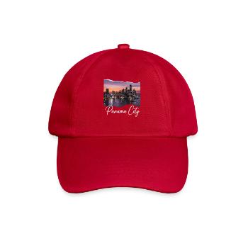 Panama City Skyline Sunset - Baseball Cap - classic red - Front