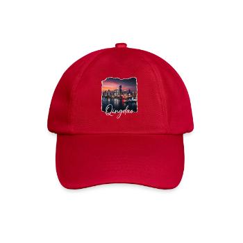 Qingdao Abend Skyline - Baseballkappe - klassisch Rot - Vorne
