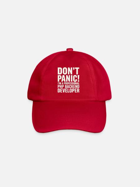 Don't Panic I'm A Professional PHP Backend - Baseball Cap - classic red