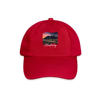 Monterrey Evening City Panorama - Baseball Cap - classic red - Front