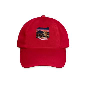 Puebla Sonnenuntergang Skyline Script - Baseballkappe - klassisch Rot - Vorne